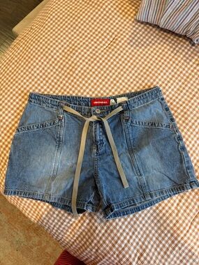 Y2K Vintage UNIONBAY Light Blue Denim Drawstring Shorts